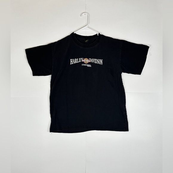 Harley-Davidson Other - Vintage Harley Davidson Motorcycle Cozumel Mexico Biker T-Shirt Black Men’s XL
